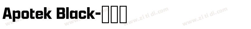 Apotek Black字体转换